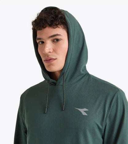 JERSEY PULLOVER HOODIE RUN CREW