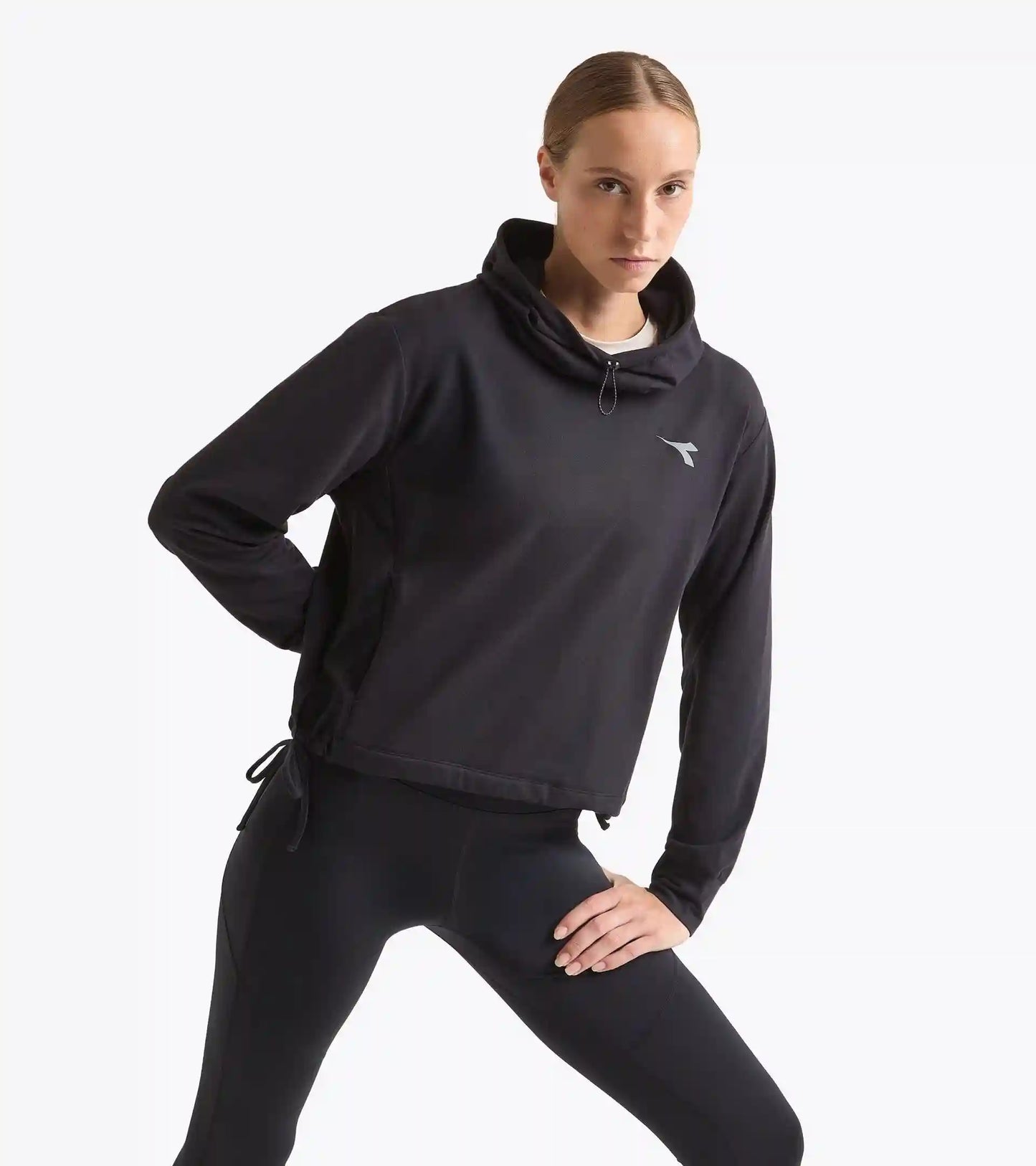 L. JERSEY PULLOVER HOODIE RUN CREW