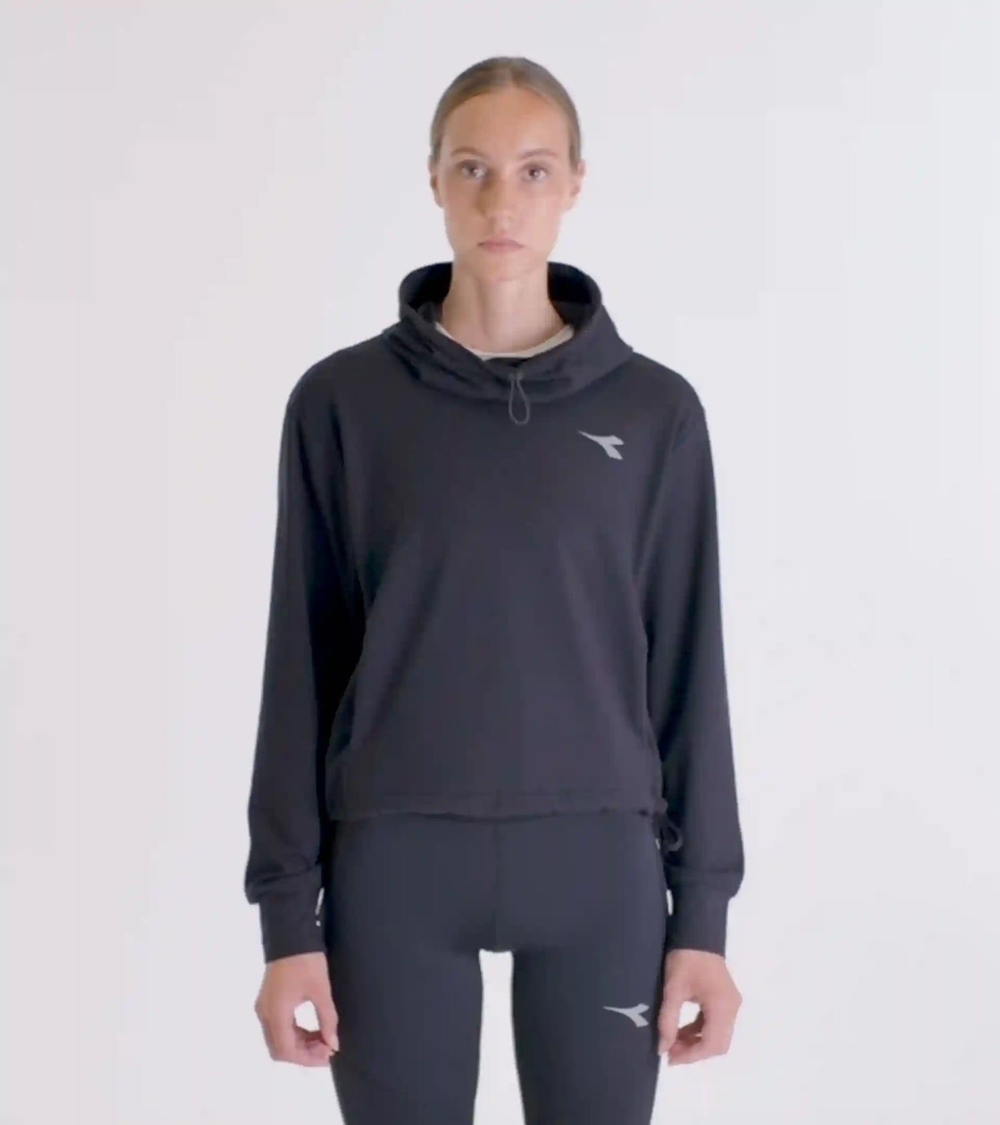 L. JERSEY PULLOVER HOODIE RUN CREW