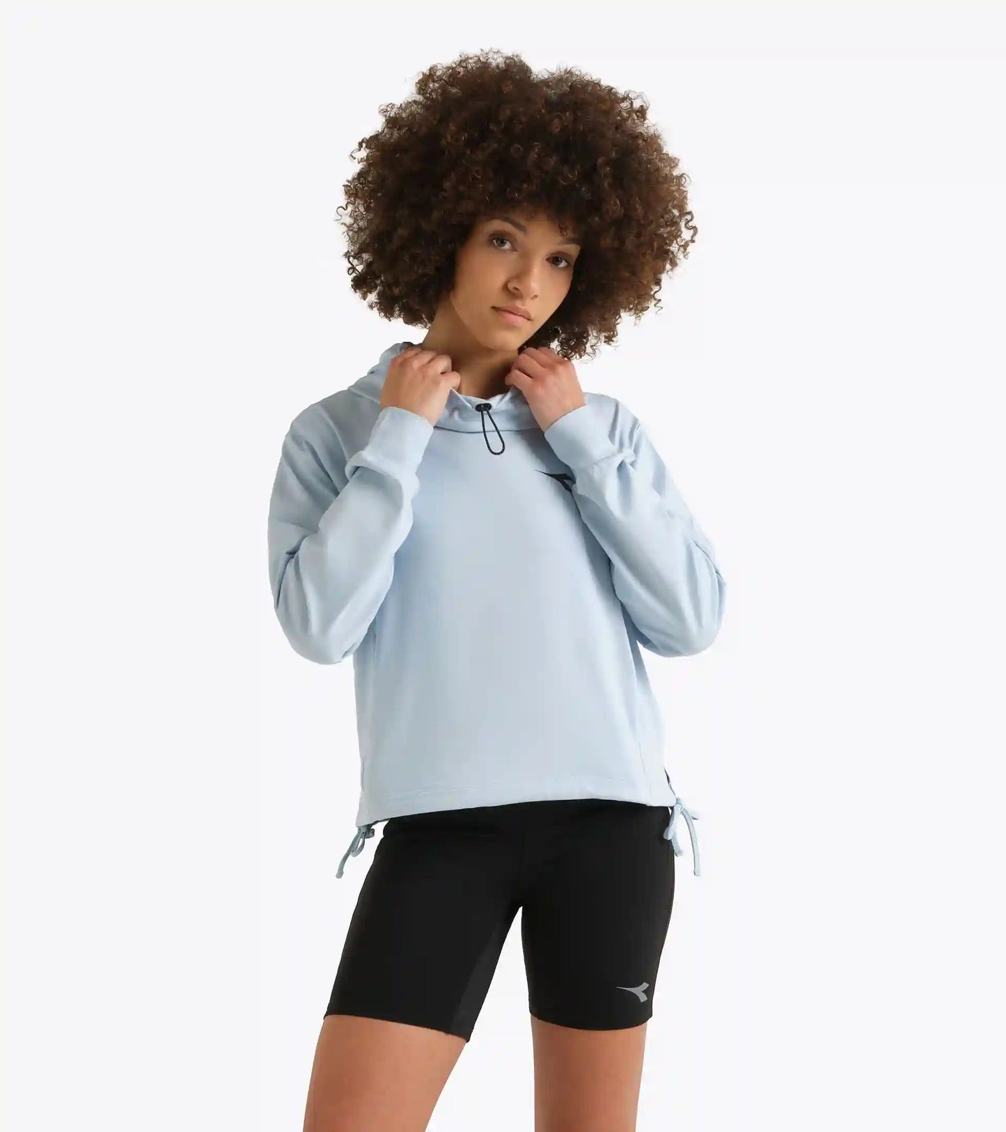 L. JERSEY PULLOVER HOODIE RUN CREW