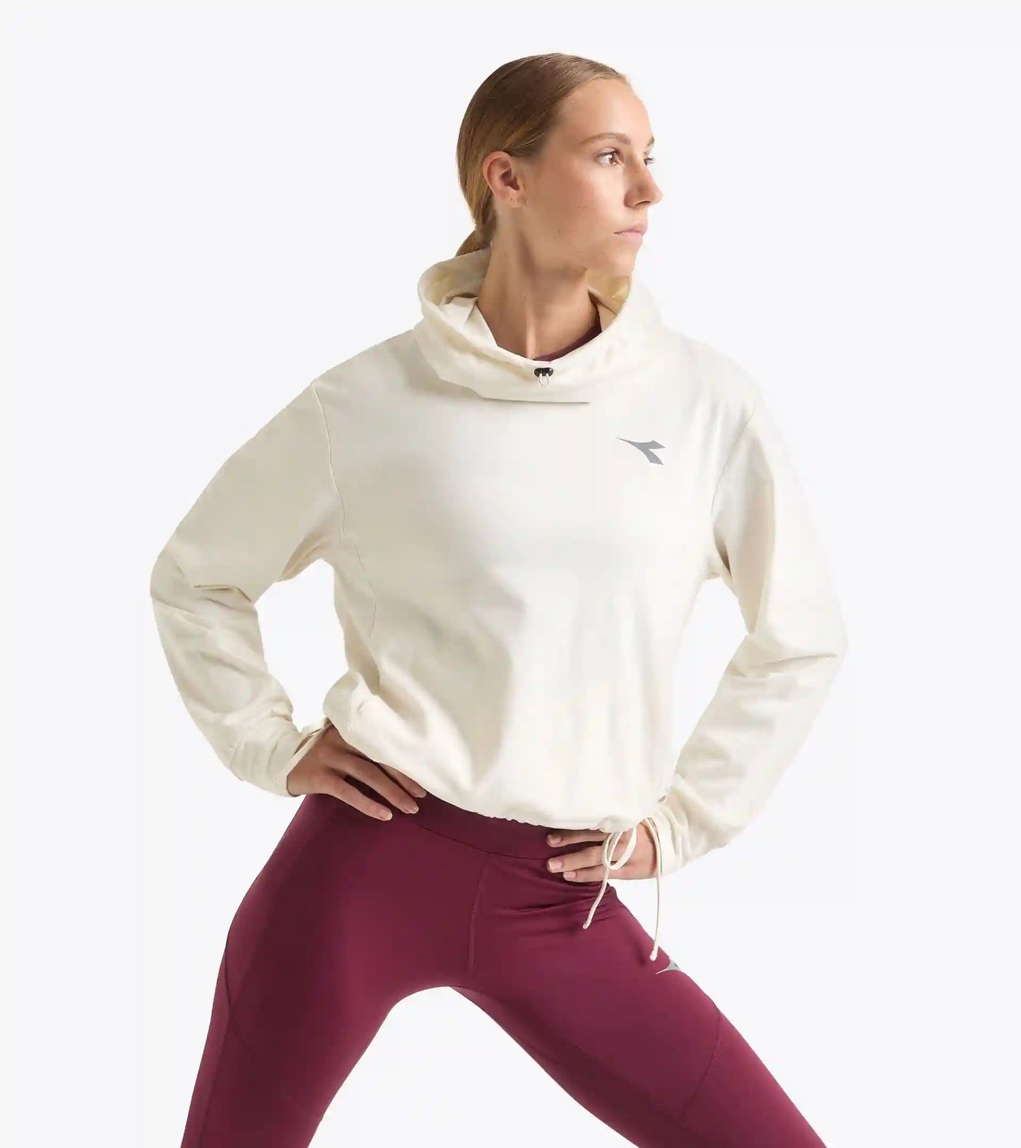 L. JERSEY PULLOVER HOODIE RUN CREW