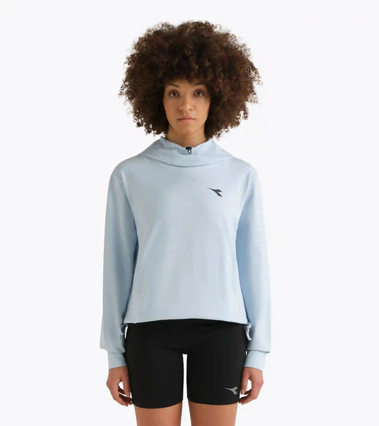 L. JERSEY PULLOVER HOODIE RUN CREW
