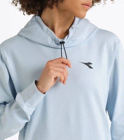 L. JERSEY PULLOVER HOODIE RUN CREW