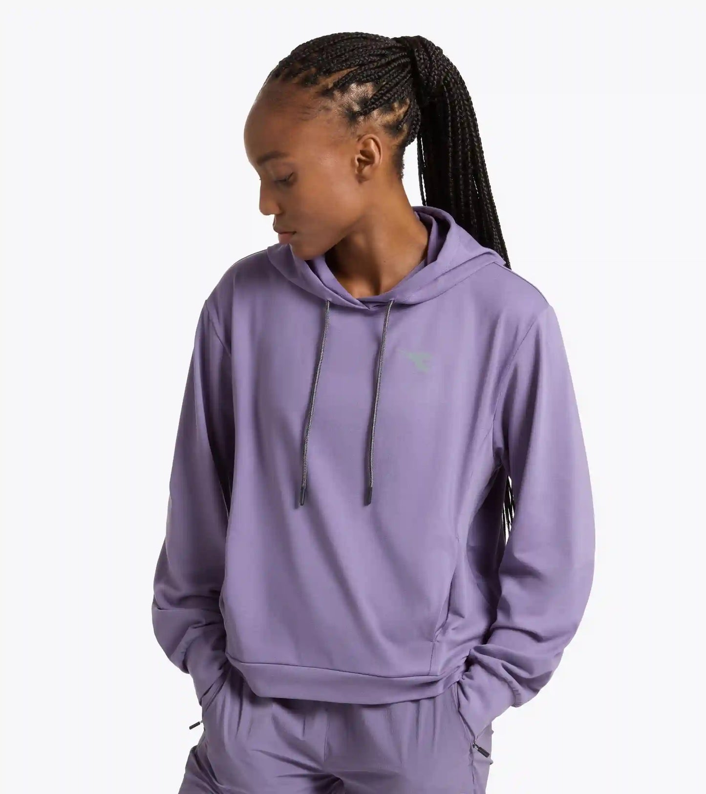 L. JERSEY PULLOVER HOODIE